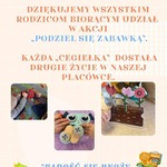 Plakat z podziękowaniem